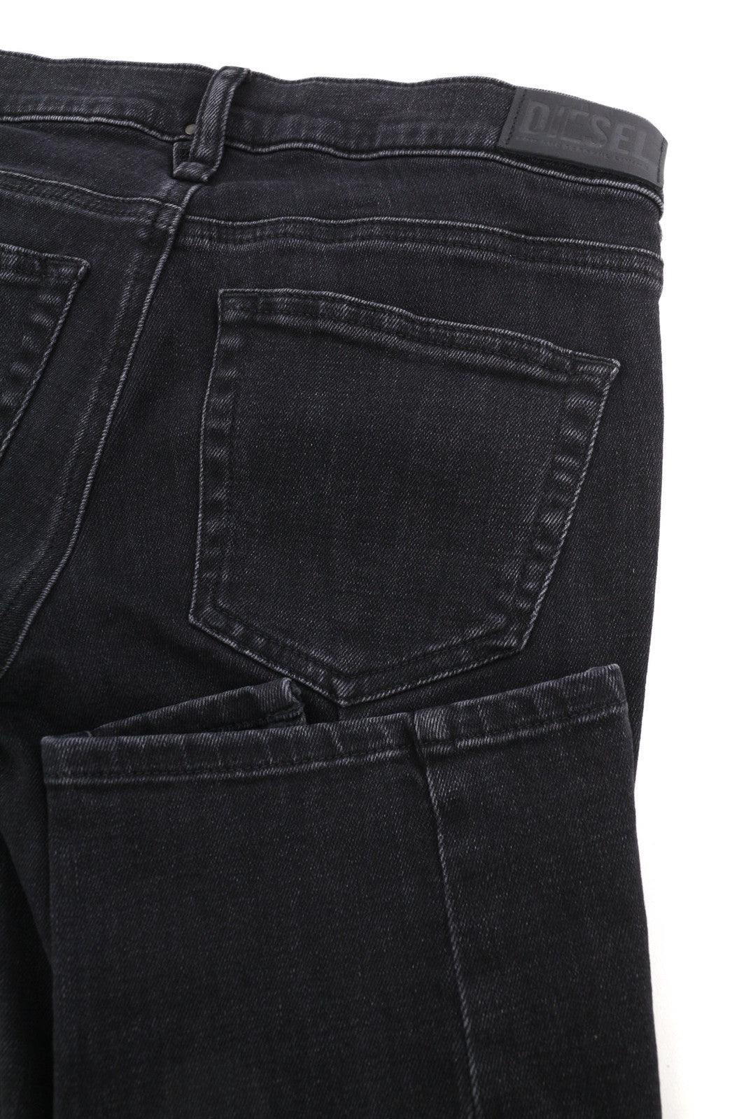 DIESEL D-Ebbey 0870G Women Jeans W24/L32 Bootcut Flare Low Waist Stretch Black