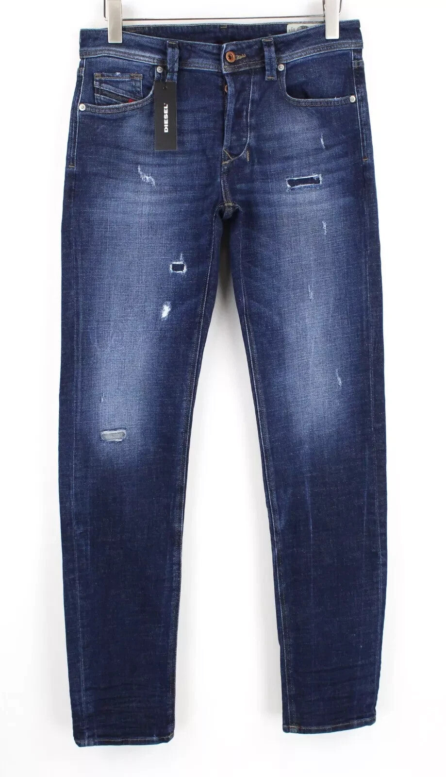 DIESEL Larkee-Beex 084QT Mens Jeans W30/L34 Taper Dark Blue Cotton Stretch