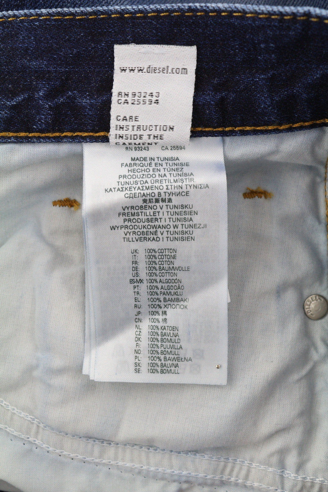 DIESEL 2020 D-Viker 09C64 Men Jeans W33/L30 Regular Fit Straight Leg RRP€225