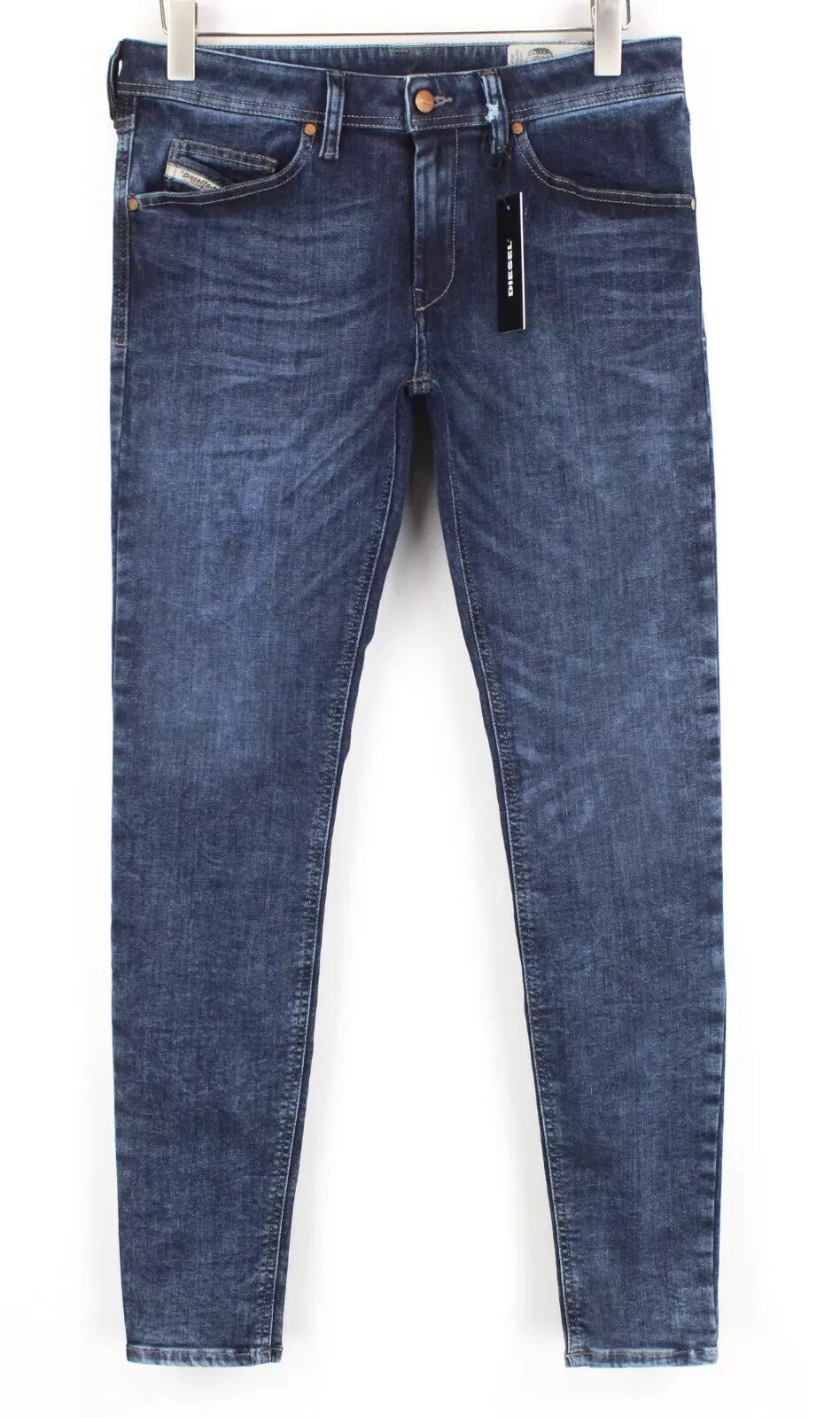 DIESEL Stickker 0687M Mens Jeans W32/L34 Slim Skinny Blue Cotton Wash Stretch