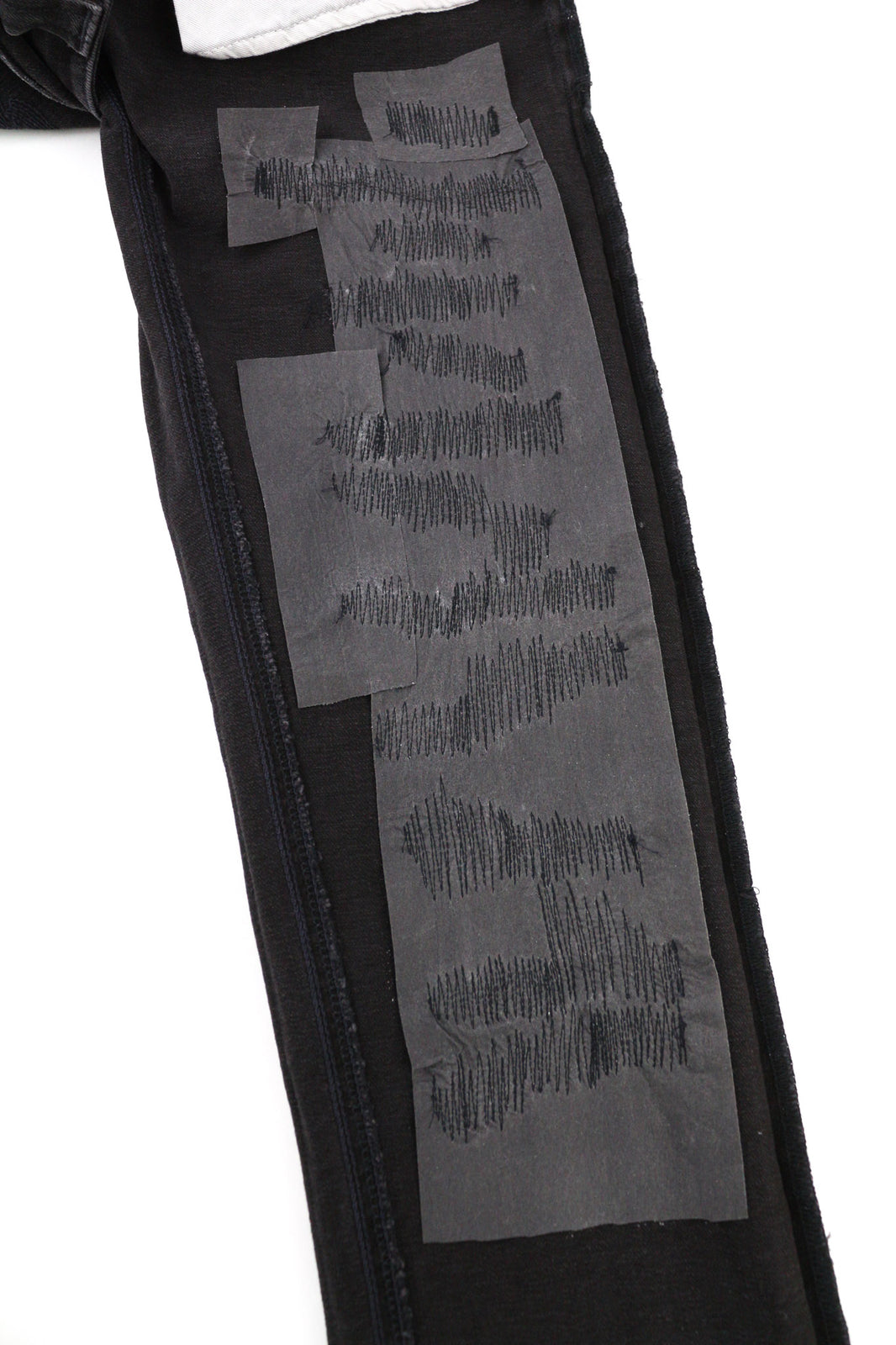 NUDIE Skinny Lin Used Black Men Jeans W28/L32 Distressed Zip Fly Faded Casual