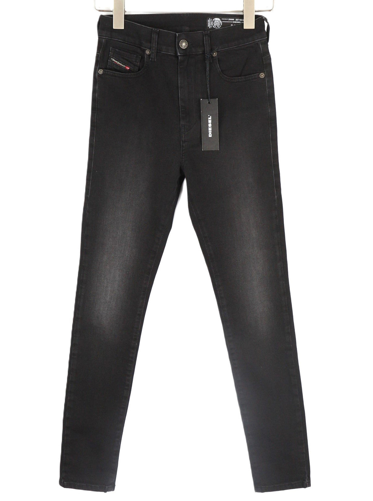 DIESEL D-Roisin 069MZ Women Jeans W26/L32 Super Skinny High Waist Stretch Black