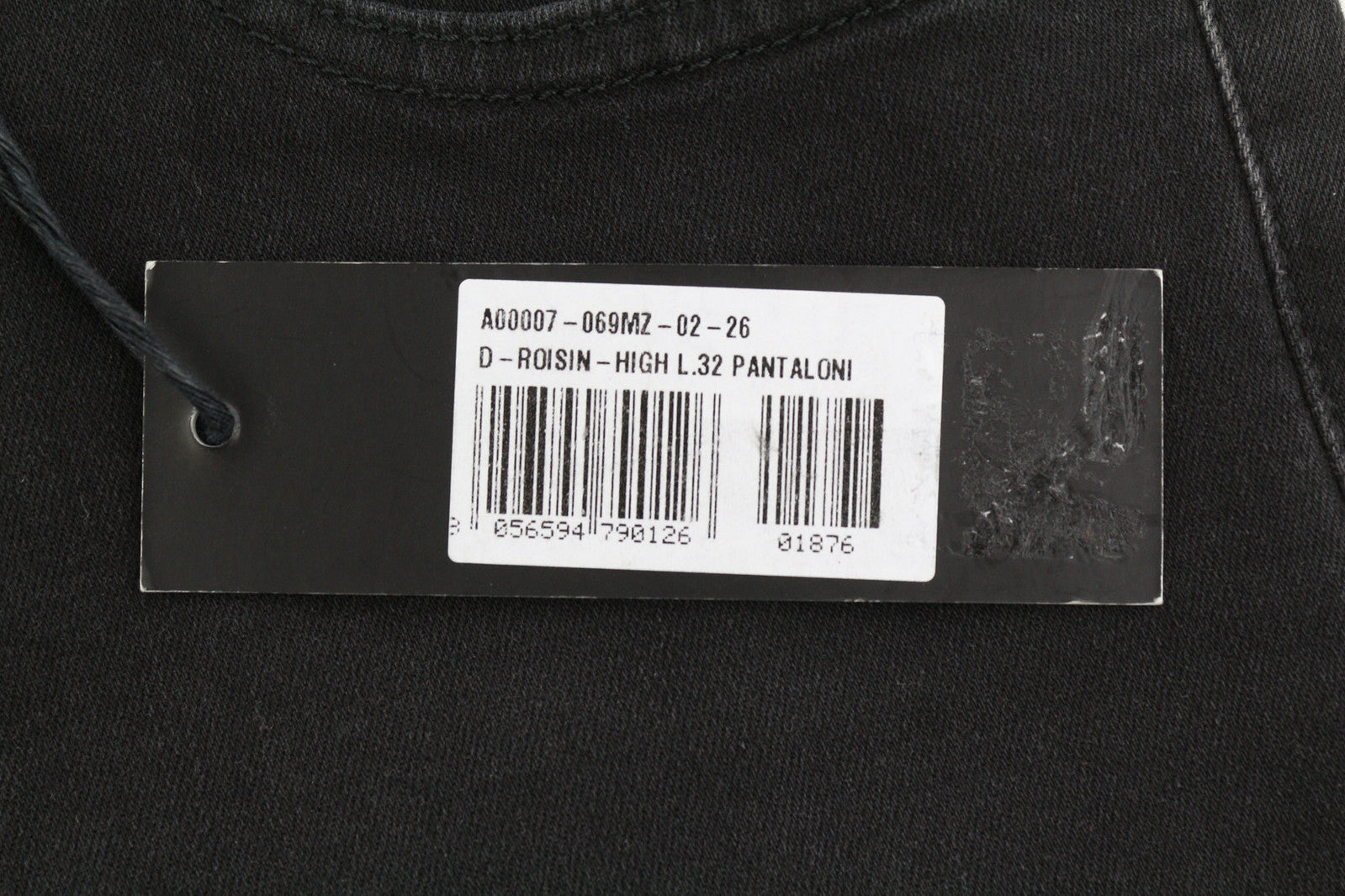 DIESEL D-Roisin 069MZ Women Jeans W26/L32 Super Skinny High Waist Stretch Black