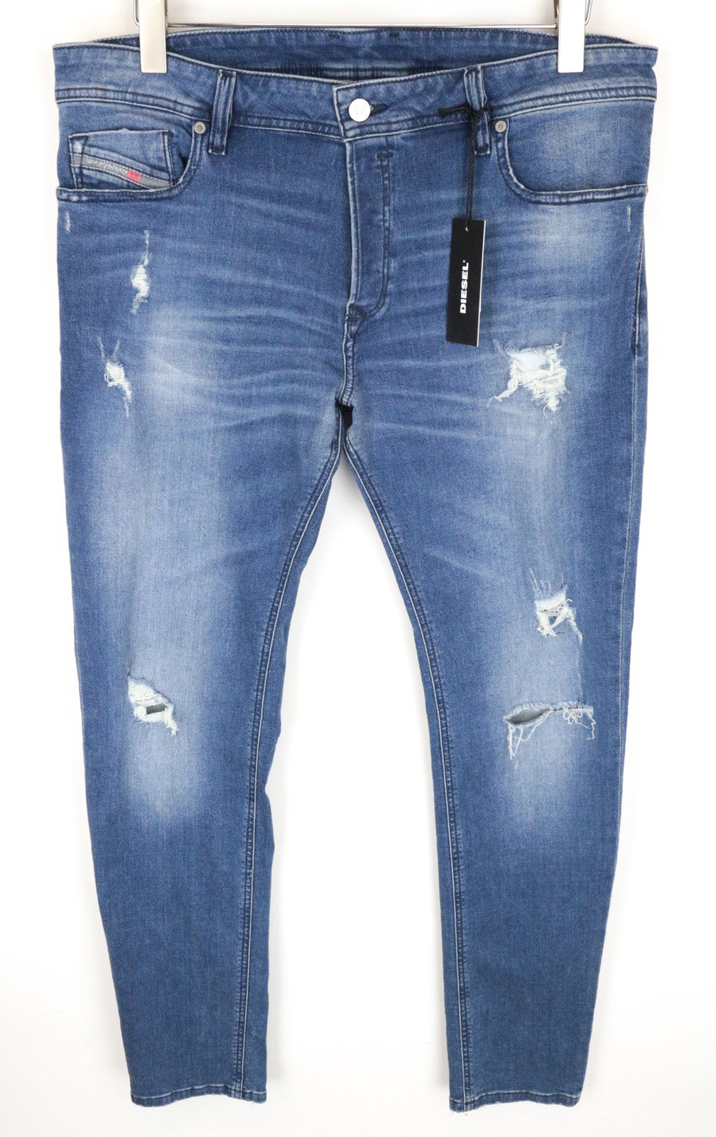 DIESEL Sleenker CN006 Men's Jeans W36/L32 Blue Slim Skinny Fit Stretch