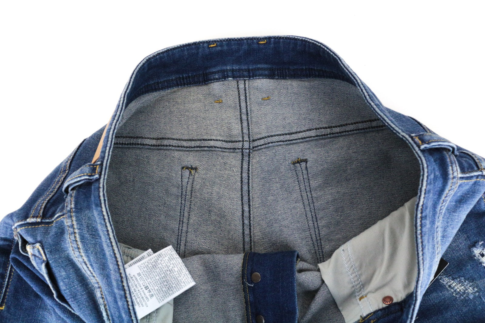 DIESEL Sleenker CN034 Men's Jeans W38/L32 Blue Slim Skinny Ripped Stretch