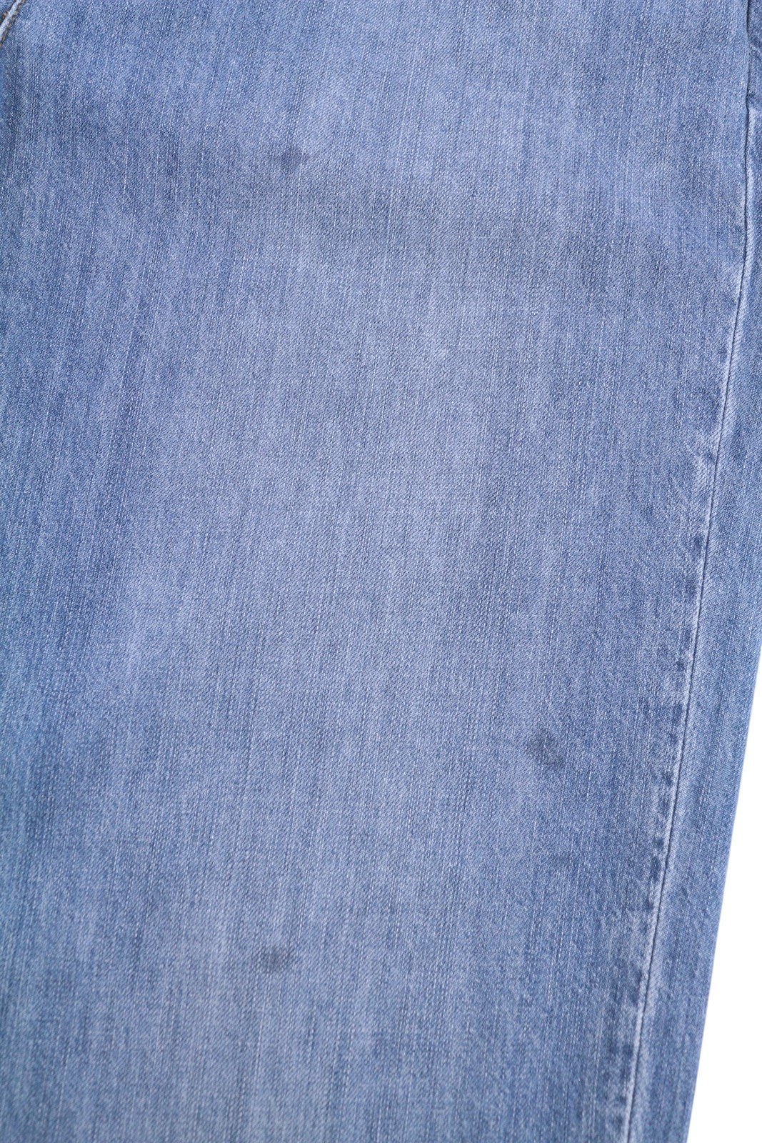 LIU JO Women Jeans W30 High Waist Straight Fit Chino Pockets Zip Fly Blue Denim