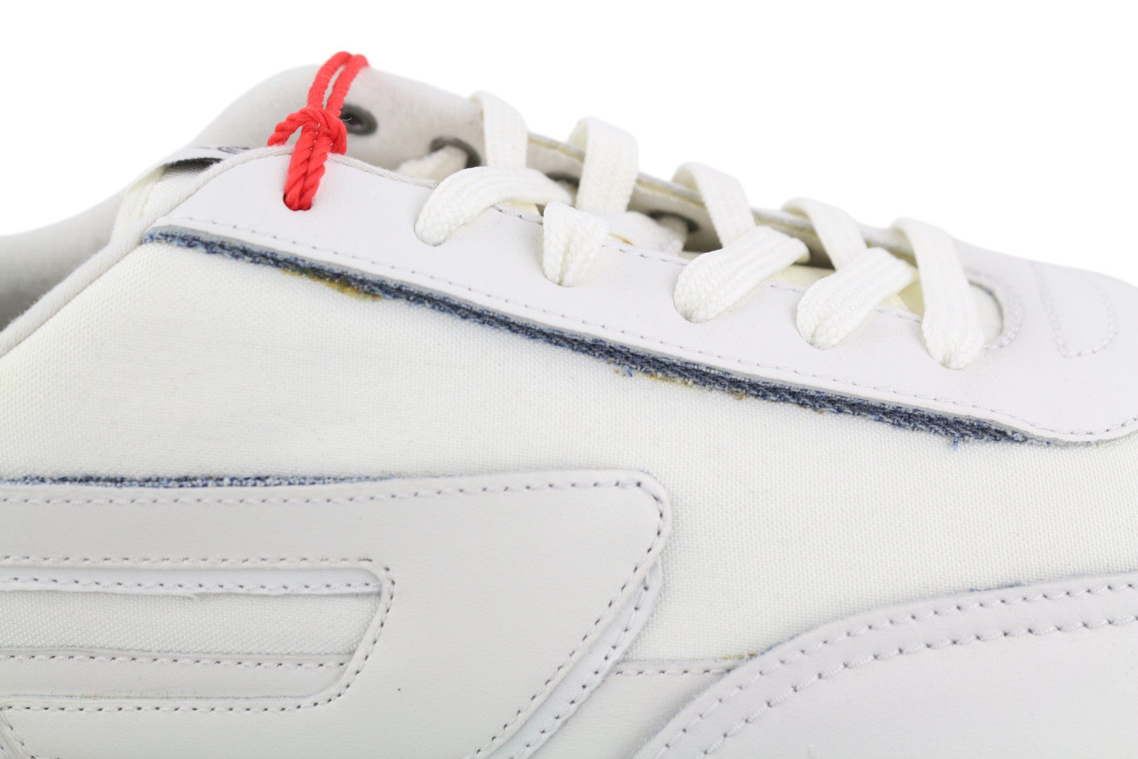 DIESEL S-Racer LC Men Sneakers EU44.5 White Suede Lace Up RRP€195 Trainers