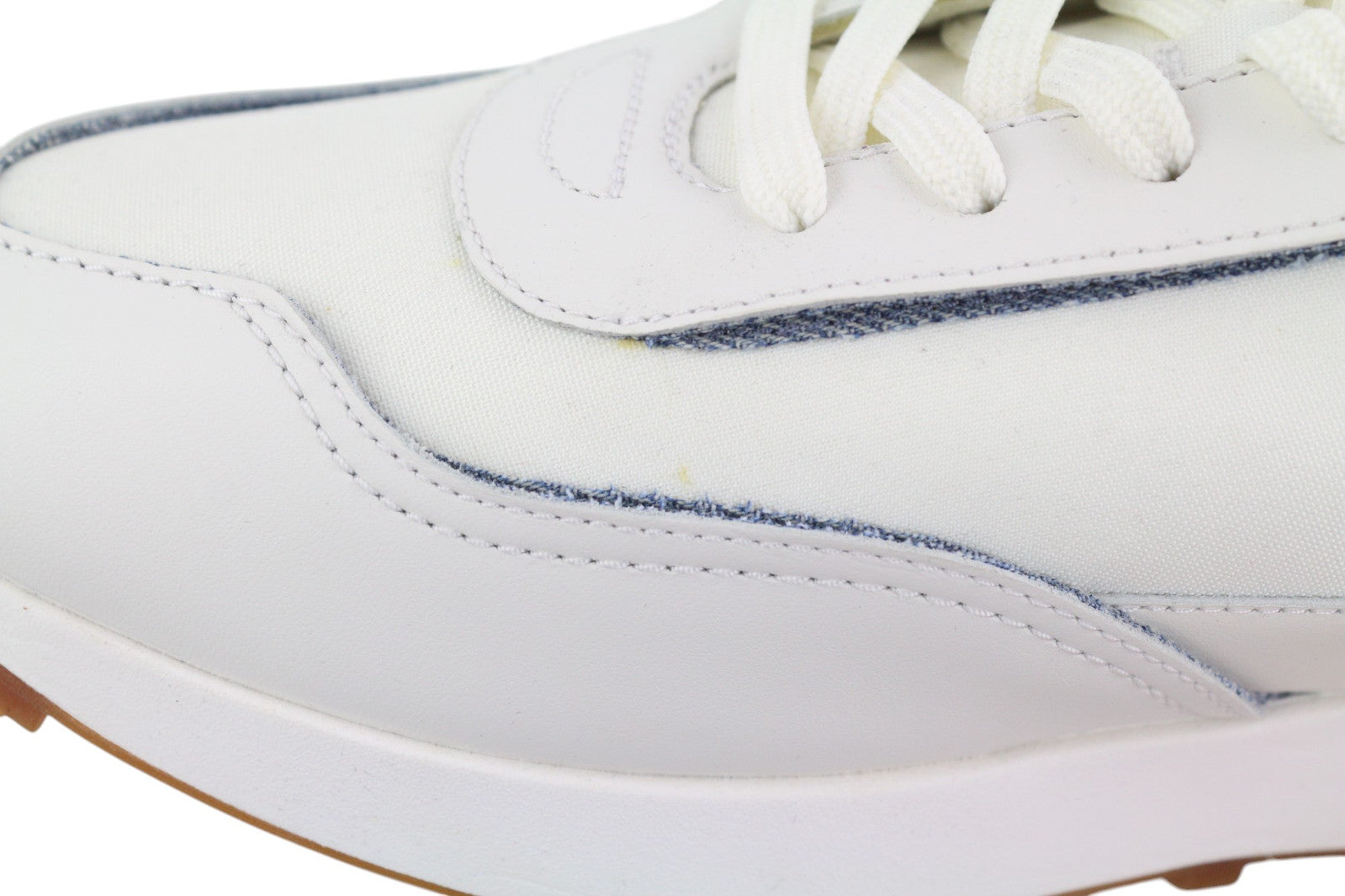 DIESEL S-Racer LC Men Sneakers EU44.5 White Suede Lace Up RRP€195 Trainers