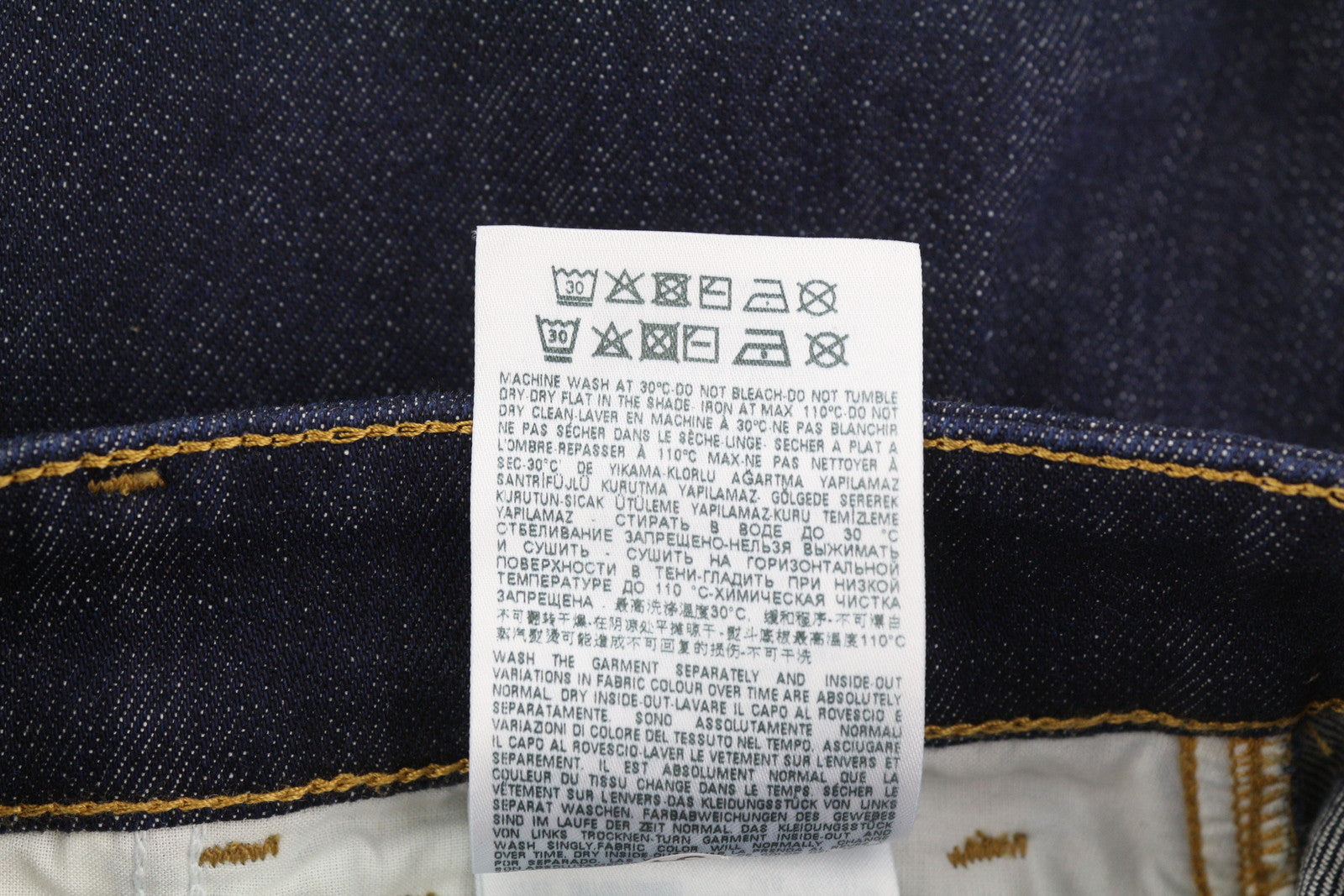 DIESEL 1994 Z9B89 Men Jeans W30/L30 Slim Fit Straight Leg High Waist Denim Blue