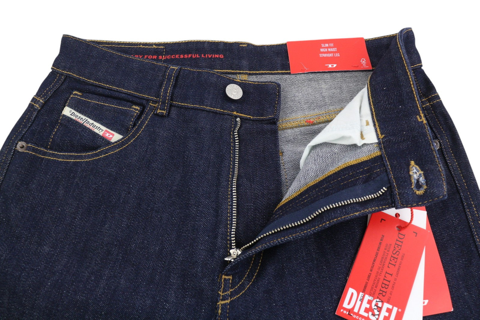 DIESEL 1994 Z9B89 Men Jeans W30/L30 Slim Fit Straight Leg High Waist Denim Blue
