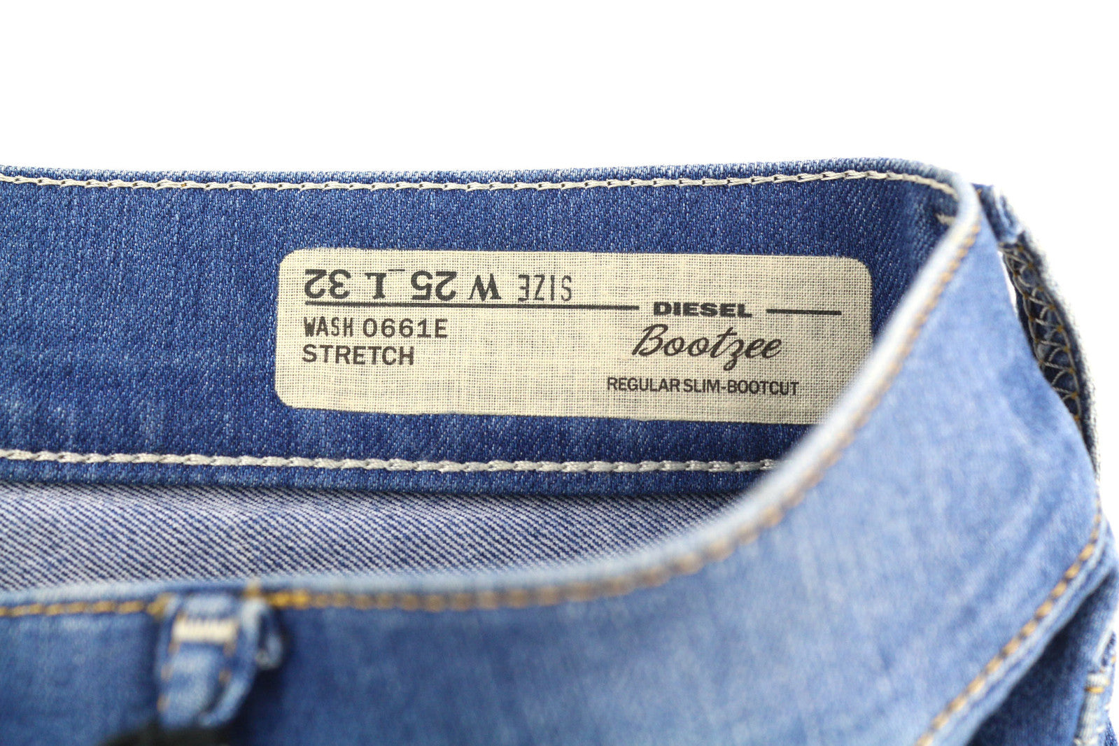 DIESEL Boozee 0661E Women Jeans W25/L32 Regular Slim Bootcut Stretch Washed