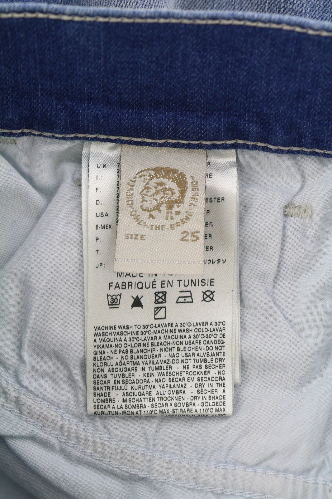 DIESEL Boozee 0661E Women Jeans W25/L32 Regular Slim Bootcut Stretch Washed