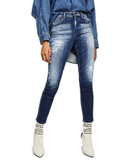 DIESEL Babhila 0091Y Women's Jeans W29/L30 Blue Slim Skinny Washed Stretch