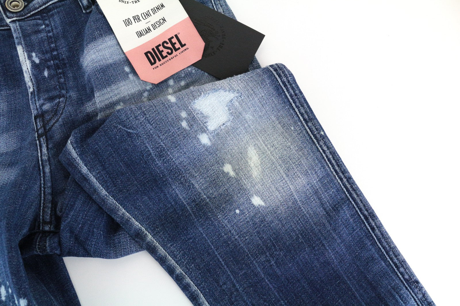 DIESEL Babhila 0091Y Women's Jeans W29/L30 Blue Slim Skinny Washed Stretch