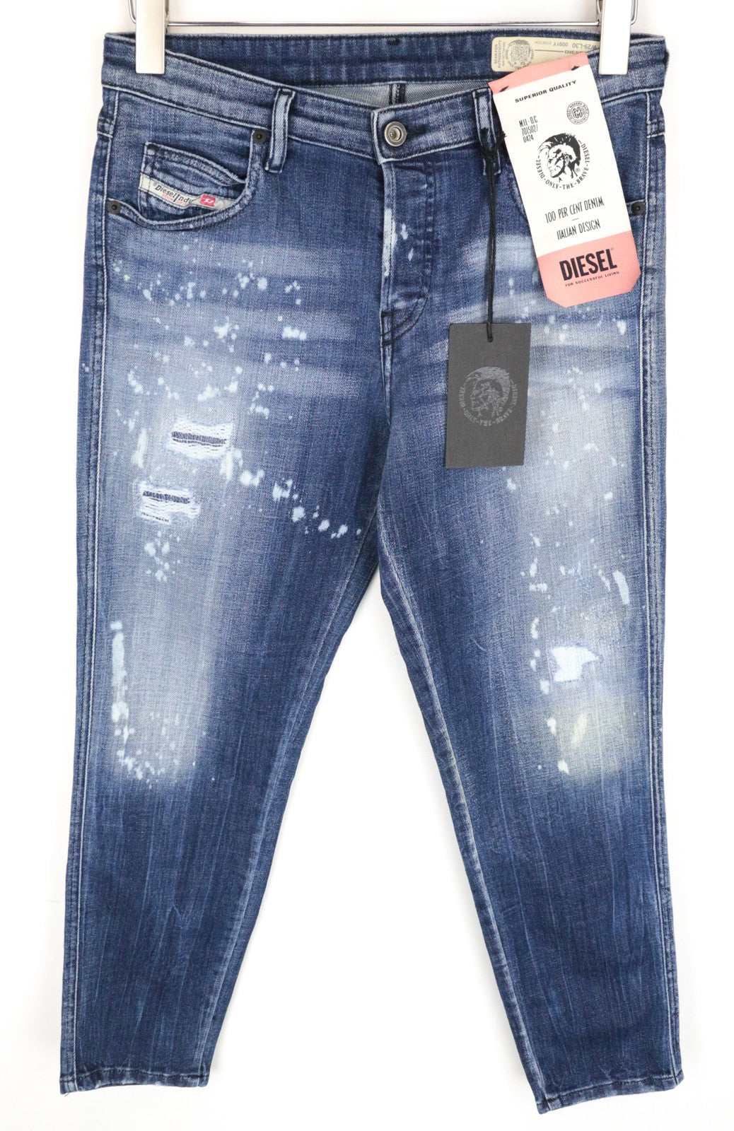 DIESEL Babhila 0091Y Women's Jeans W29/L30 Blue Slim Skinny Washed Stretch