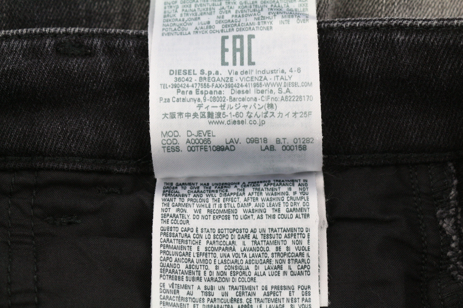 DIESEL D-Jevel 09B18 Women Jeans W26/L32 Slim Low Waist Stretch Washed RRP€250