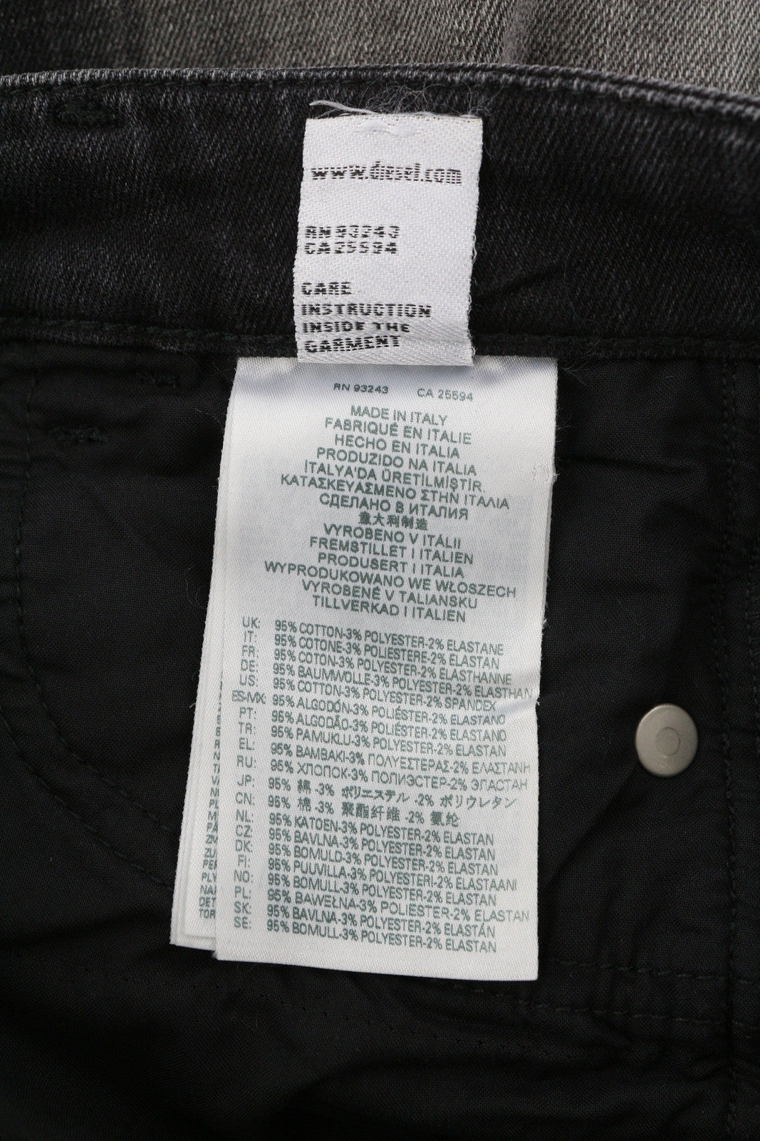 DIESEL D-Jevel 09B18 Women Jeans W26/L32 Slim Low Waist Stretch Washed RRP€250