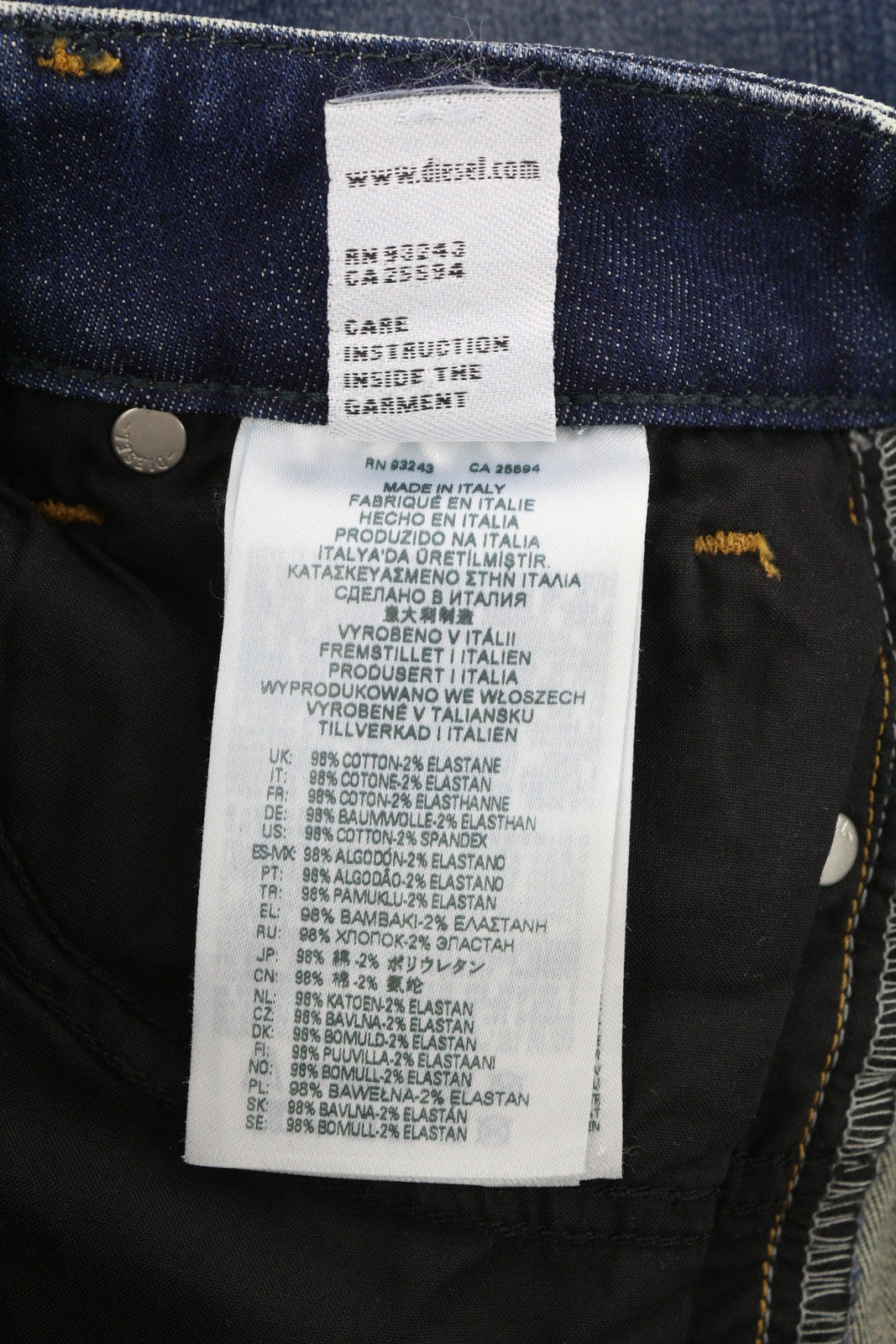 DIESEL D-Jevel 09A30 Women Jeans W26/L32 Slim Low Waist Stretch Washed RRP€150