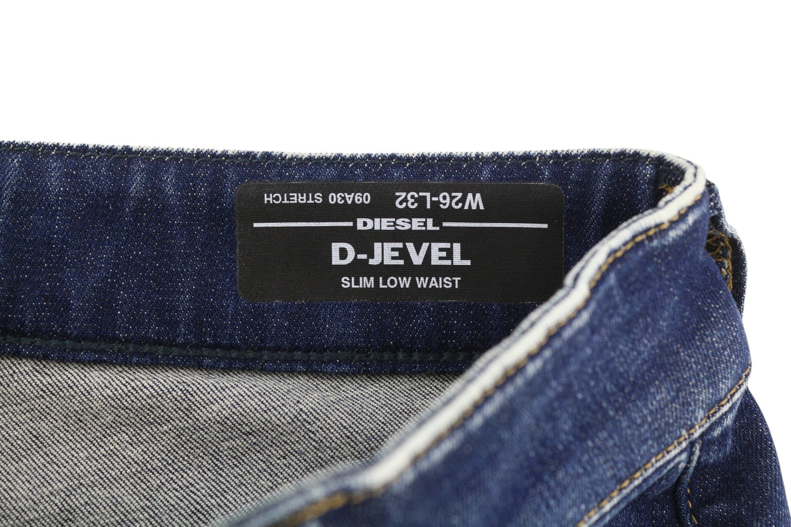 DIESEL D-Jevel 09A30 Women Jeans W26/L32 Slim Low Waist Stretch Washed RRP€150
