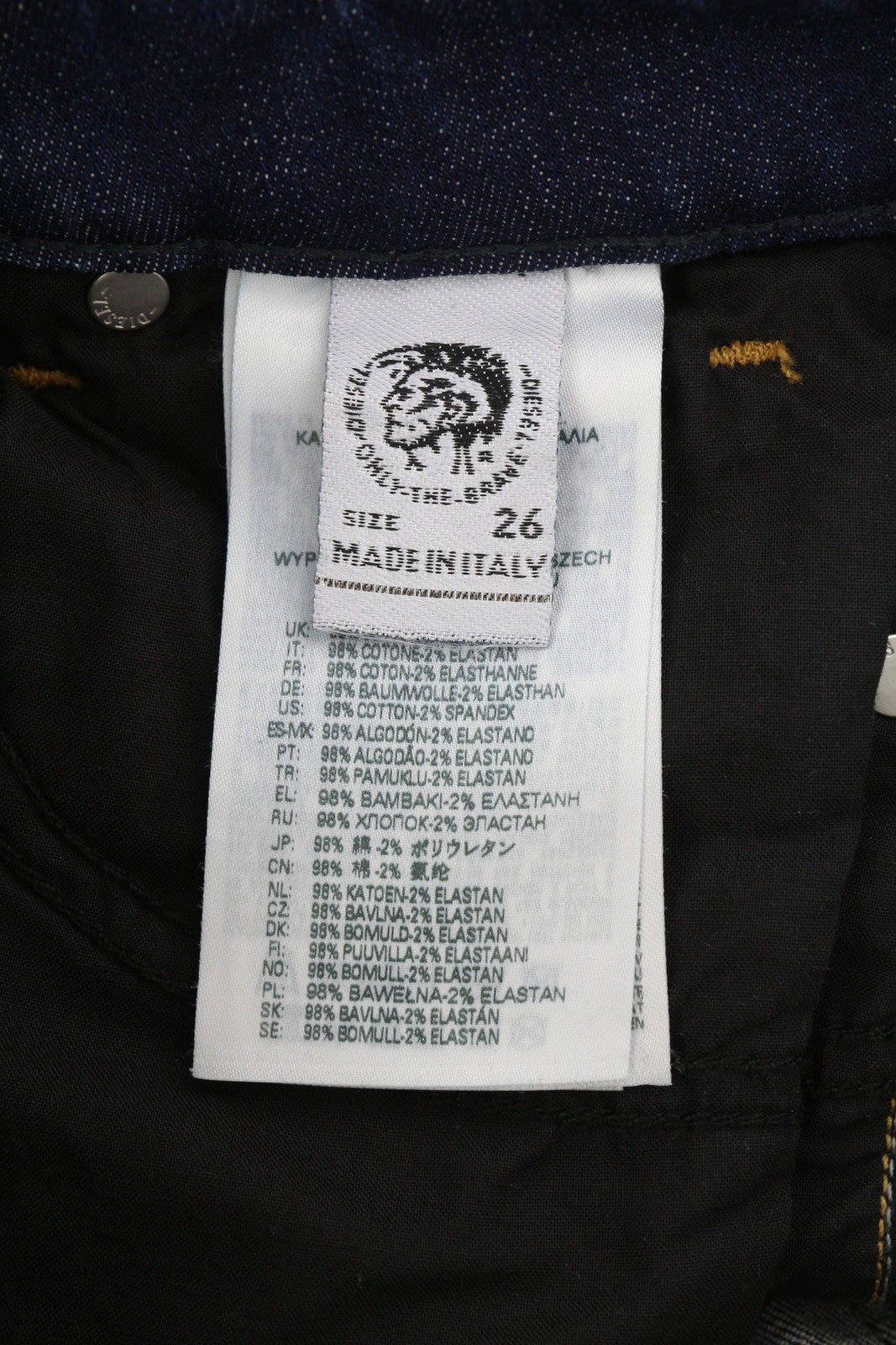 DIESEL D-Jevel 09A30 Women Jeans W26/L32 Slim Low Waist Stretch Washed RRP€150