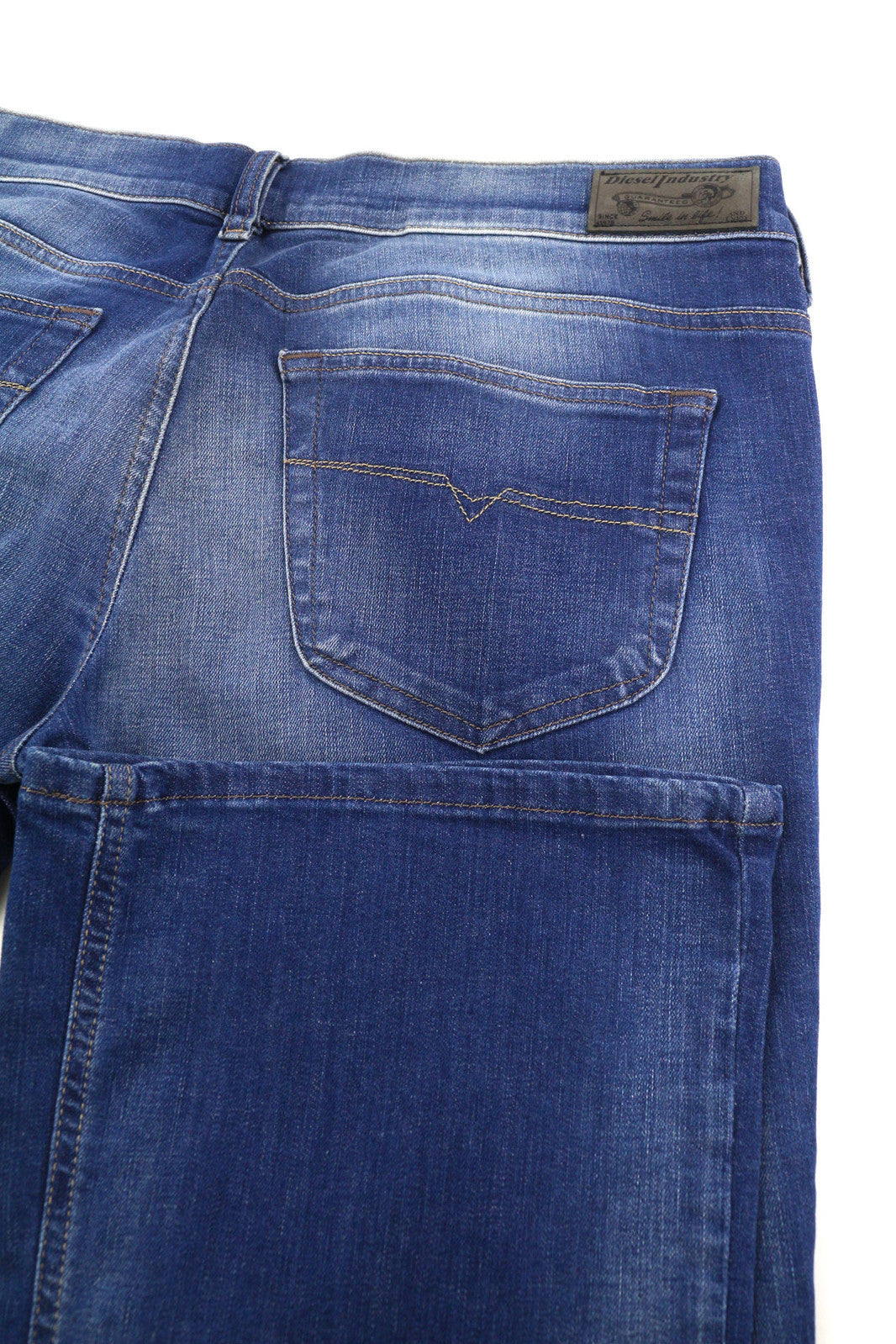 DIESEL Lowboot 0664S Women Jeans W32/L32 Slim Bootcut Low Waist Stretch Blue