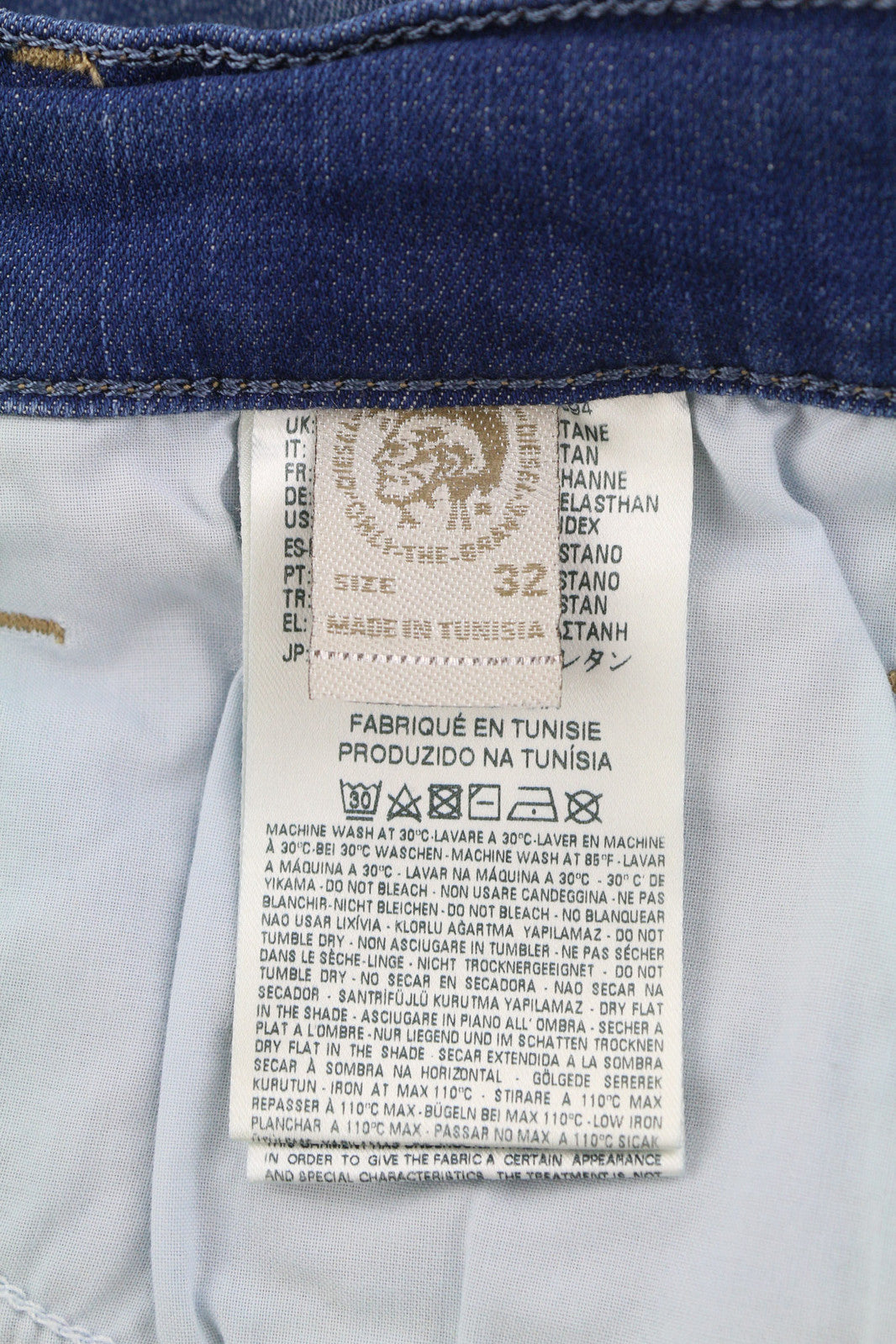 DIESEL Lowboot 0664S Women Jeans W32/L32 Slim Bootcut Low Waist Stretch Blue