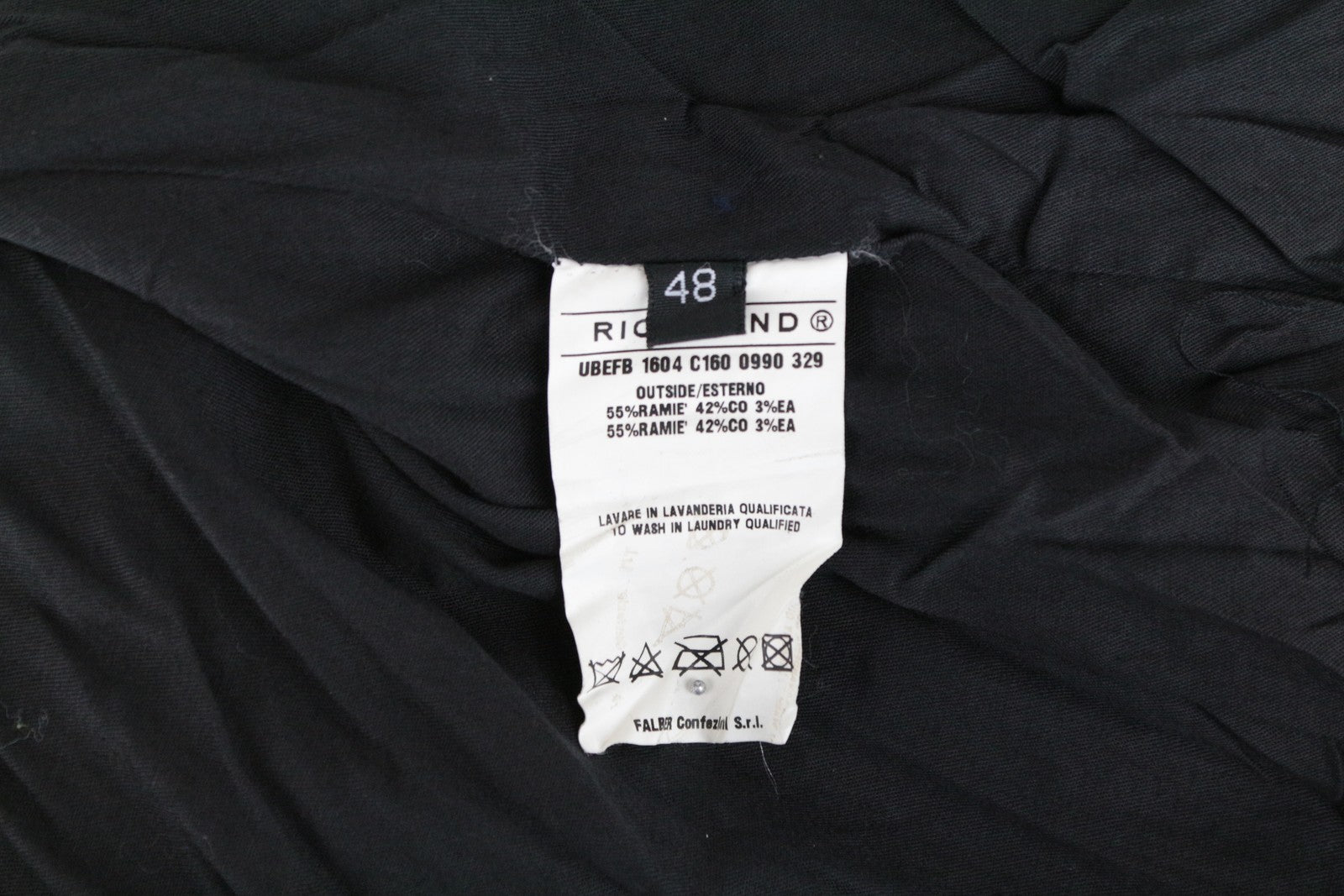 RICHMOND Men's Jacket 48 Navy Blend Double Hooded Lightweight