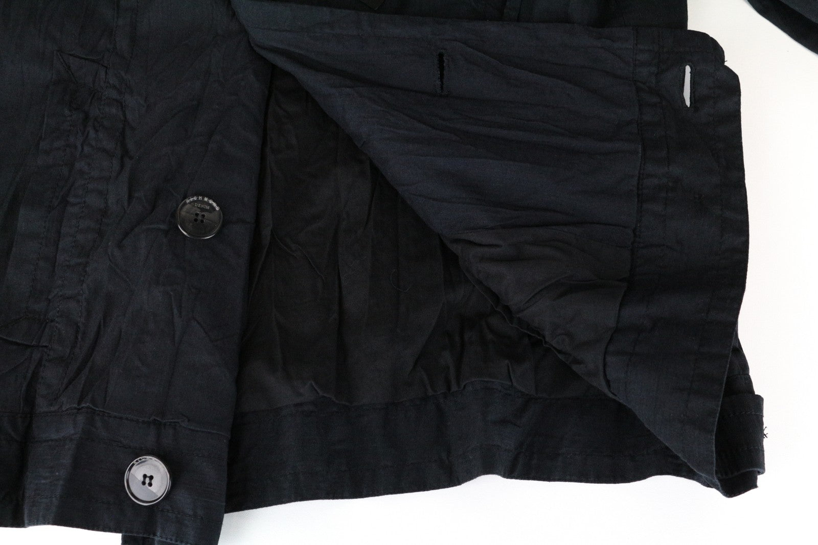 RICHMOND Men's Jacket 48 Navy Blend Double Hooded Lightweight