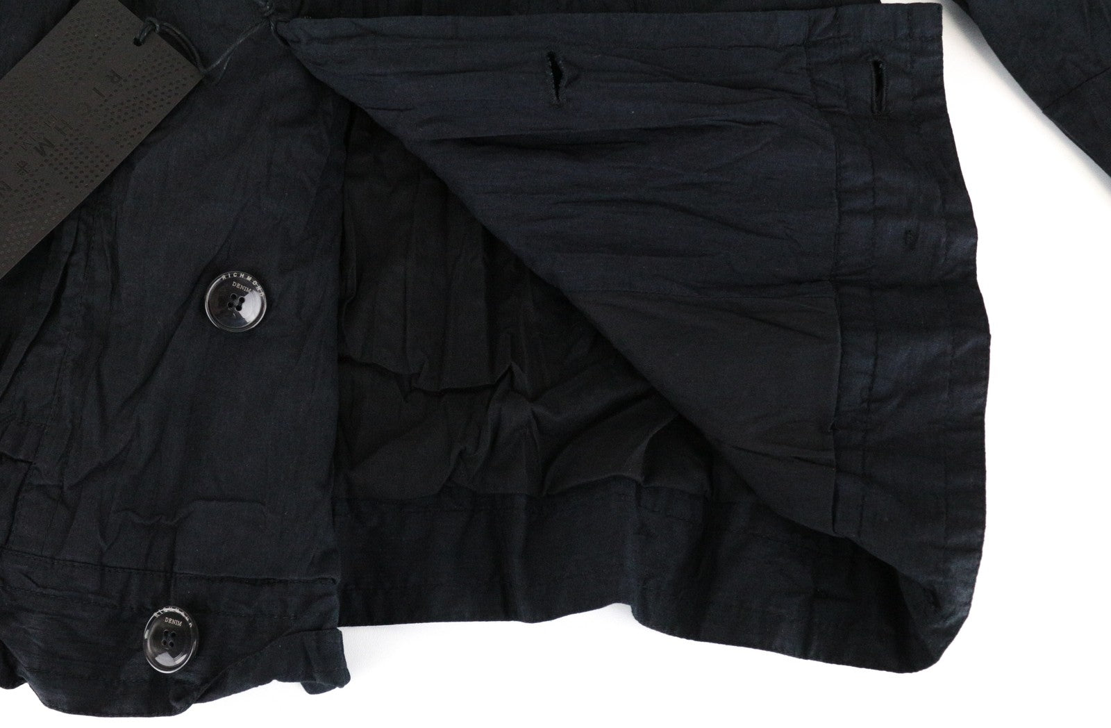 RICHMOND Men's Jacket 48 Navy Blend Double Hooded Lightweight