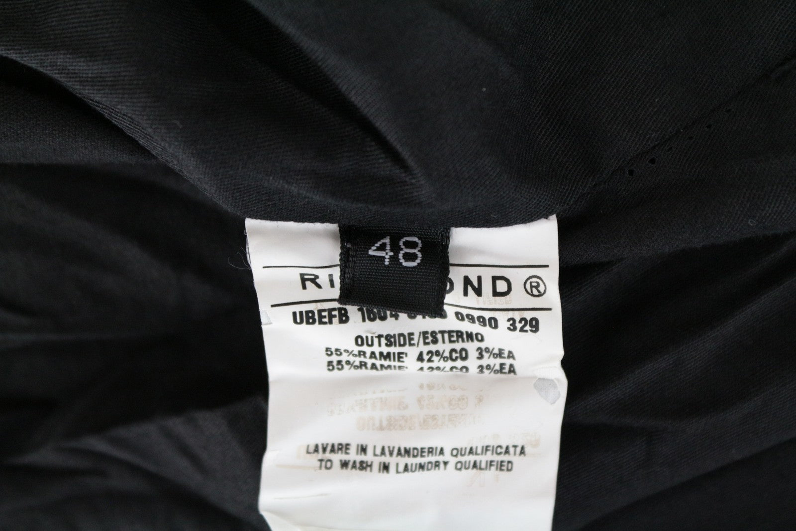 RICHMOND Men's Jacket 48 Navy Blend Double Hooded Lightweight