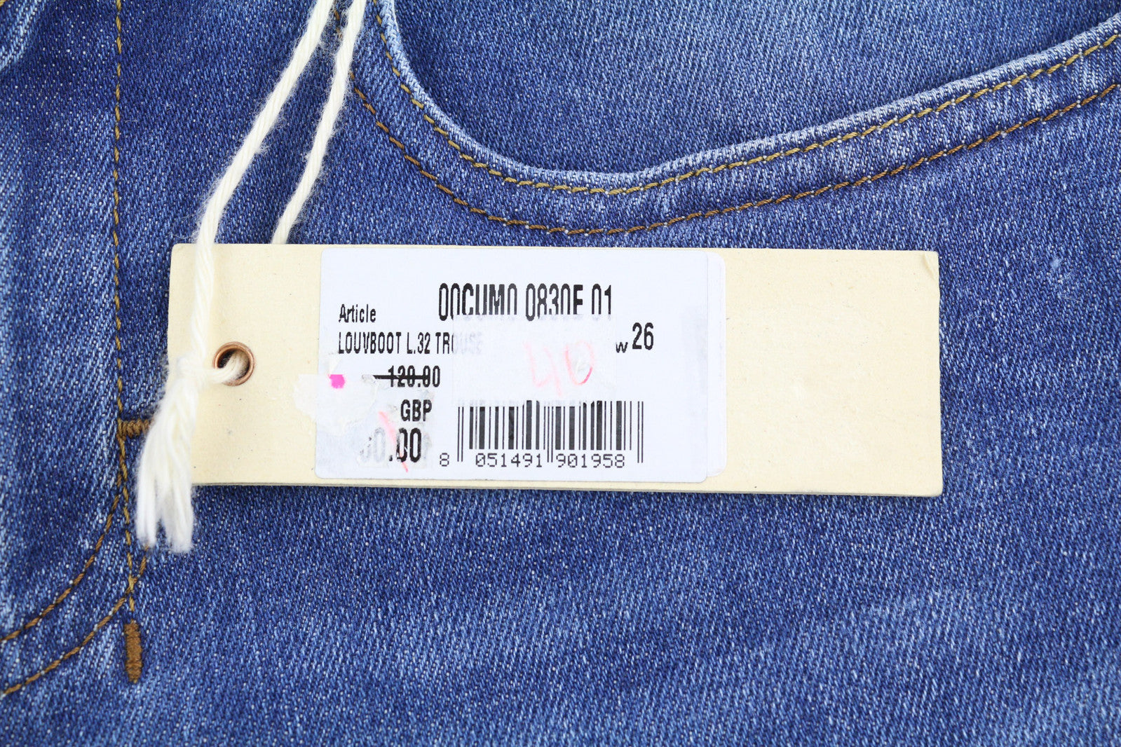 DIESEL Lowboot 0830E Women Jeans W26/L32 Slim Bootcut Low Waist Stretch Blue