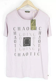 SCOTCH & SODA  Couture Mens T-Shirt ~L Light Purple Short Sleeve