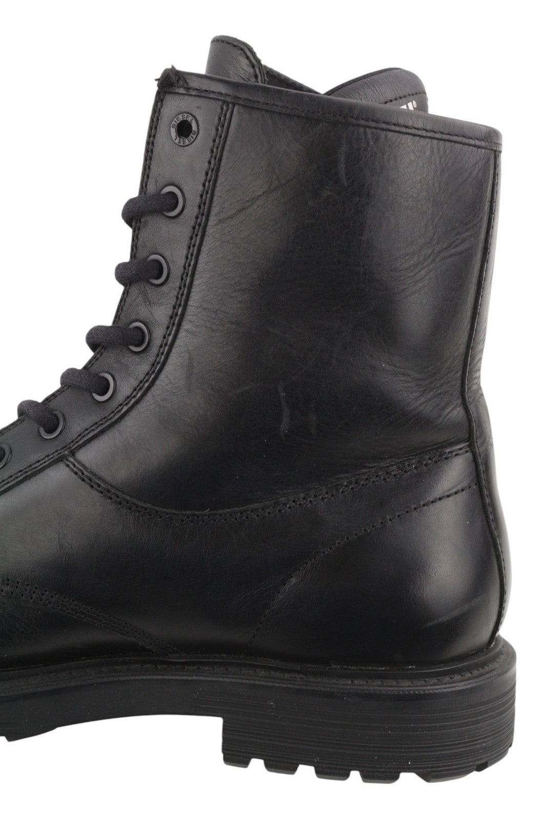 DIESEL D-Alabhama CB Men Boots EU44 Black Cow Leather Mid Top RRP€295 Almond Toe