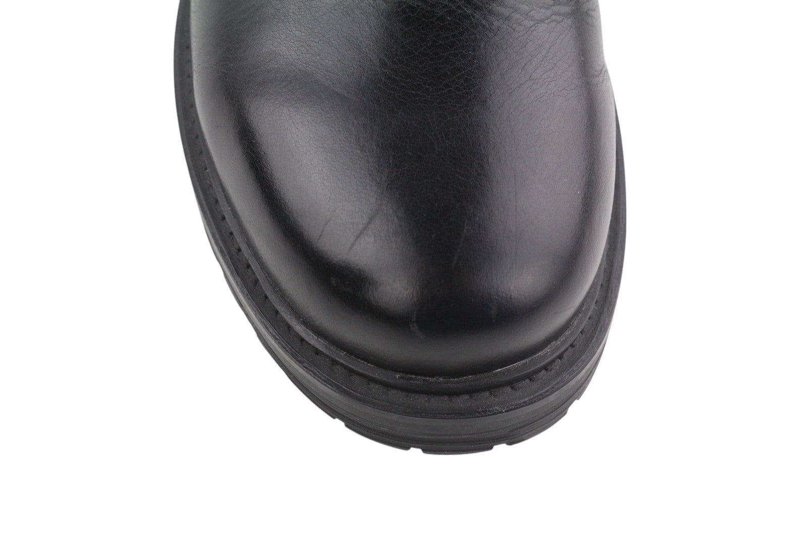 DIESEL D-Alabhama CB Men Boots EU44 Black Cow Leather Mid Top RRP€295 Almond Toe