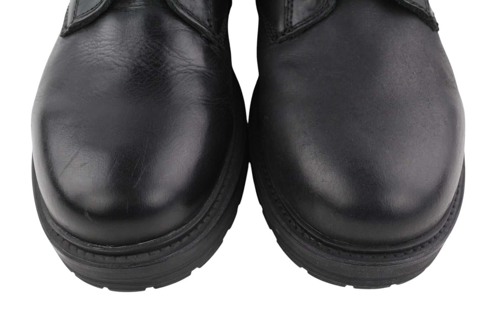 DIESEL D-Alabhama CB Men Boots EU44 Black Cow Leather Mid Top RRP€295 Almond Toe