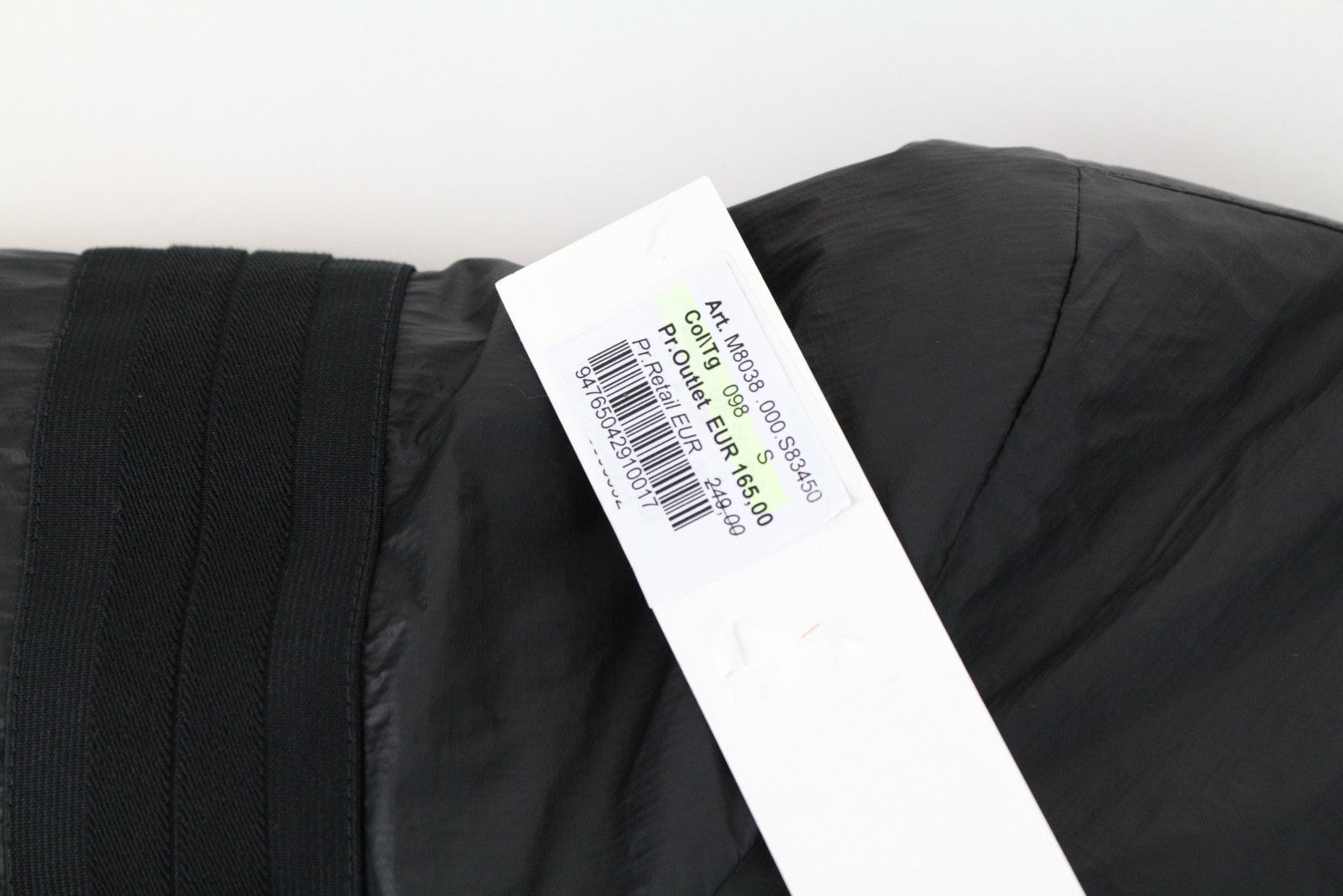 REPLAY Men's Jacket S Black Lined Padded Single Logo Long