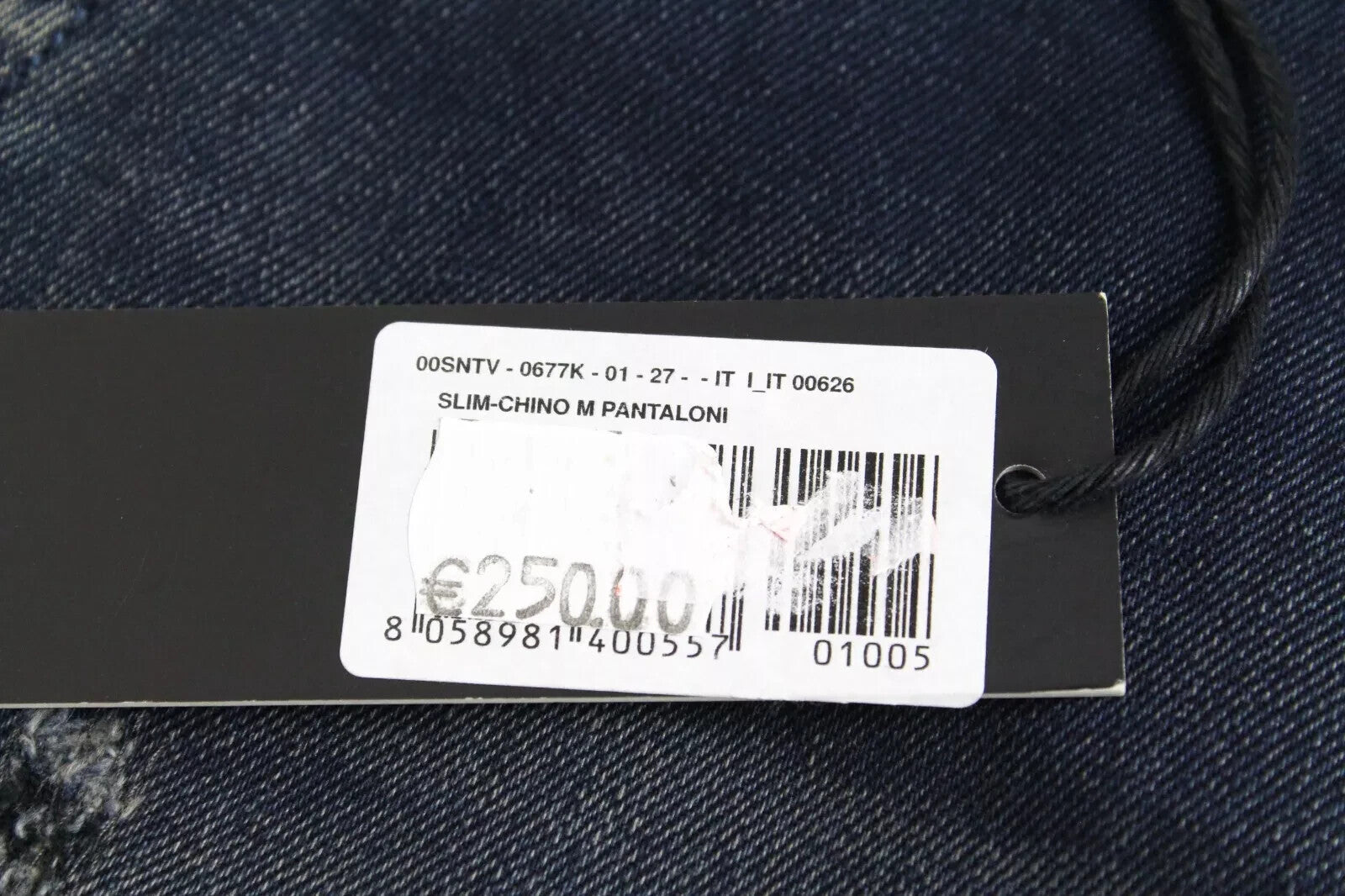 DIESEL Slim-Chino M 0677K vyriški džinsai W27 skalbti, tamprūs medvilniniai džinsai 