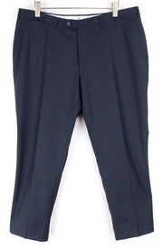 SUITSUPPLY  Mens Trousers UK42S Navy Pleated Classic Lined Wool