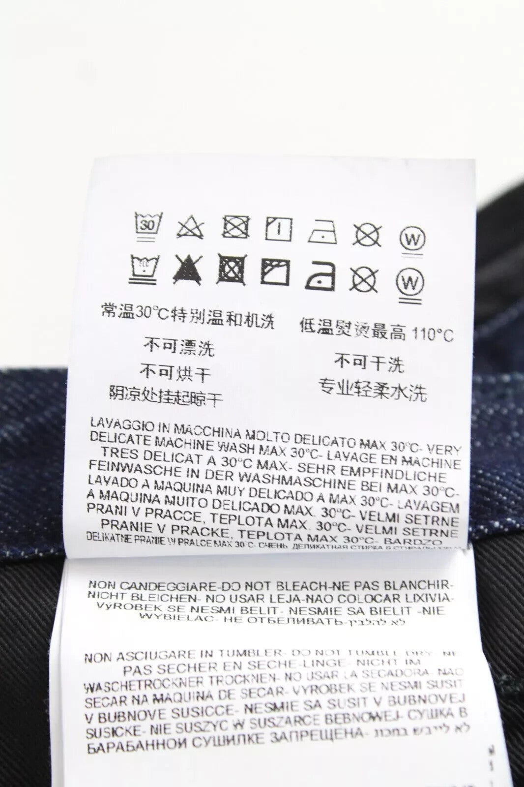 REPLAY Atelier Mens Jeans W30/L30 Slim  Black Blue Cotton Slit Pocket