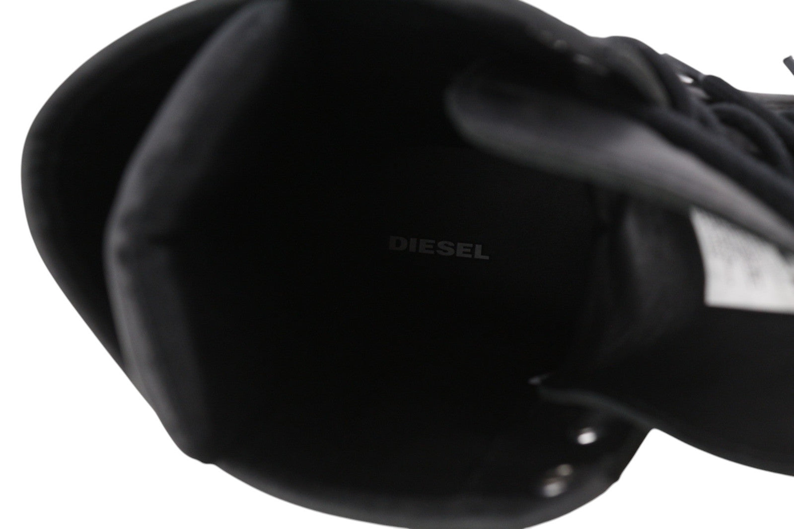 DIESEL D-Alabhama CB Men Boots EU45 Black Cow Leather RRP€295 Laced Almond Toe