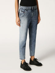 DIESEL Fayza-Evo 084MH Women's Jeans W26/L32 Relaxed Boyfriend Blue Wash