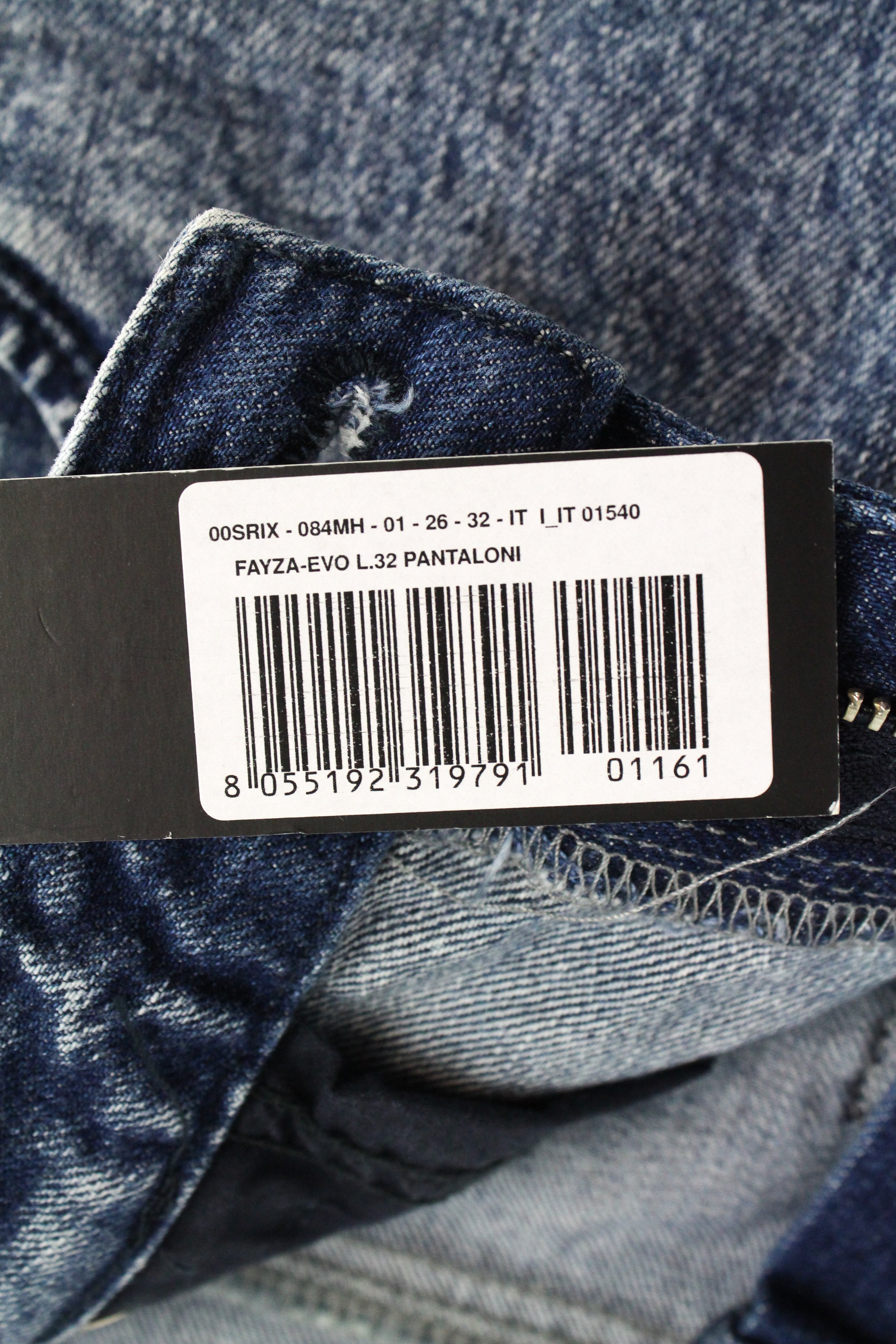 DIESEL Fayza-Evo 084MH Women's Jeans W26/L32 Relaxed Boyfriend Blue Wash