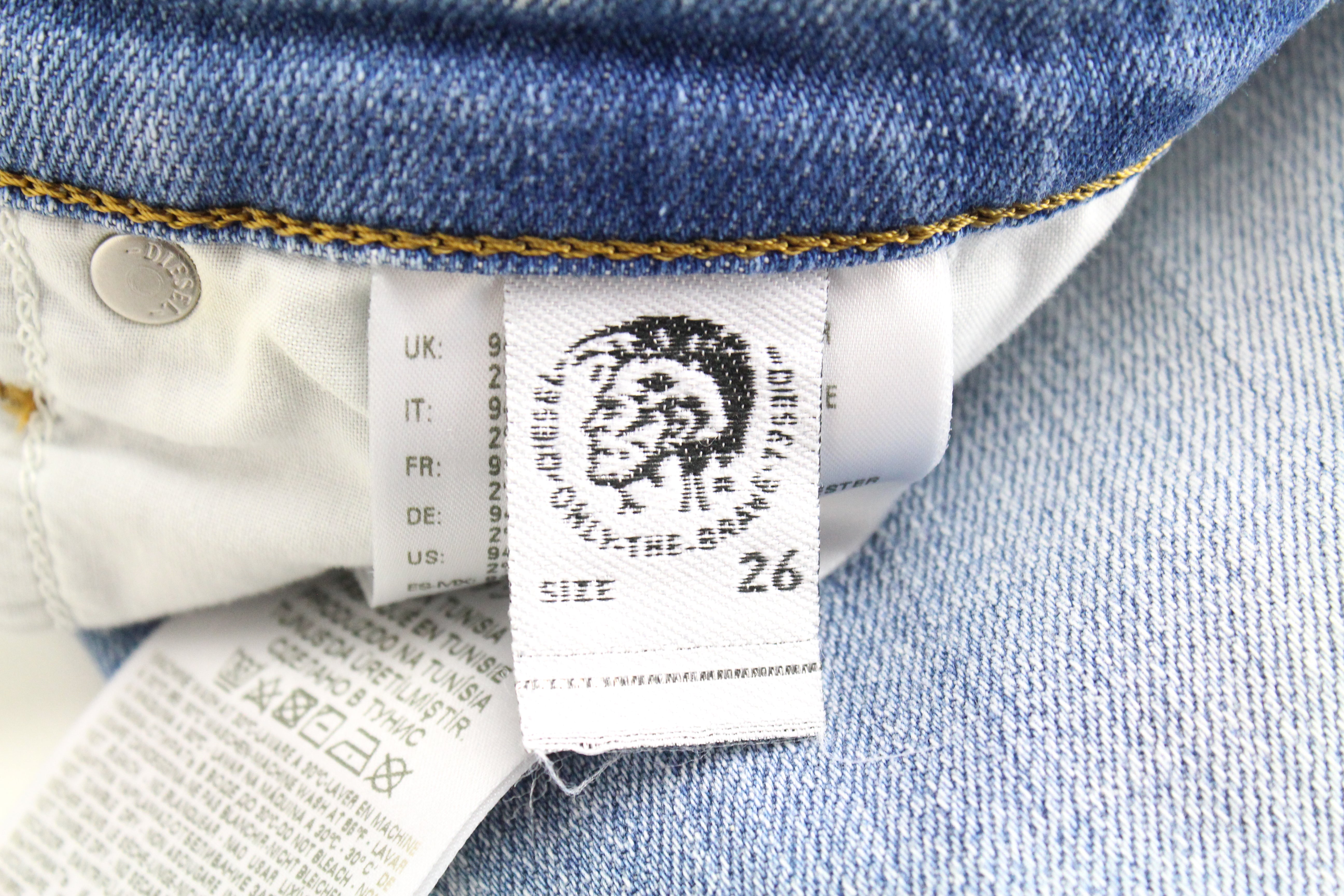 DIESEL Babhila 081AJ Women's Jeans W26/L32 Slim Skinny Blue Washed Stretch