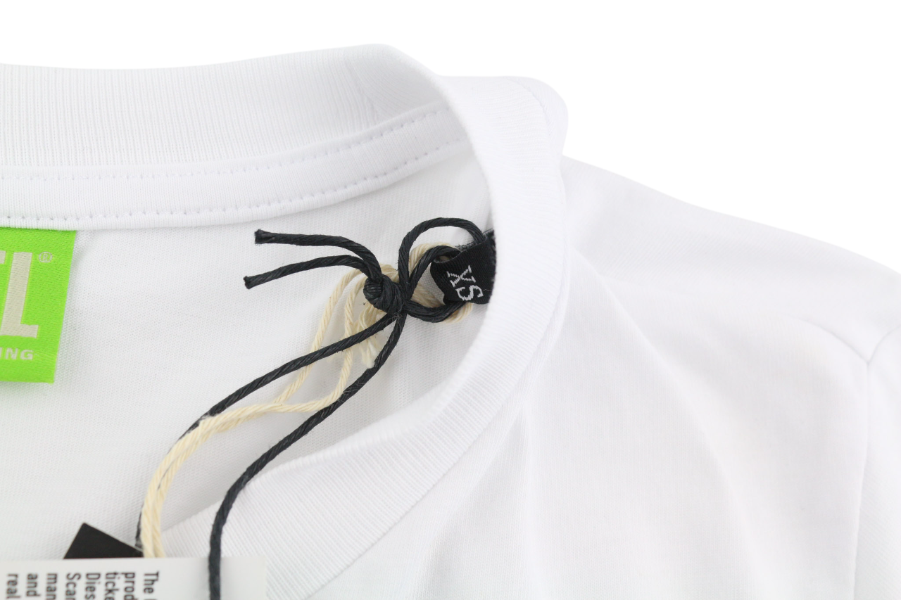 DIESEL T-Sily-K10 Womens T-Shirt XS Short Sleeve Crew Collar  Tricot