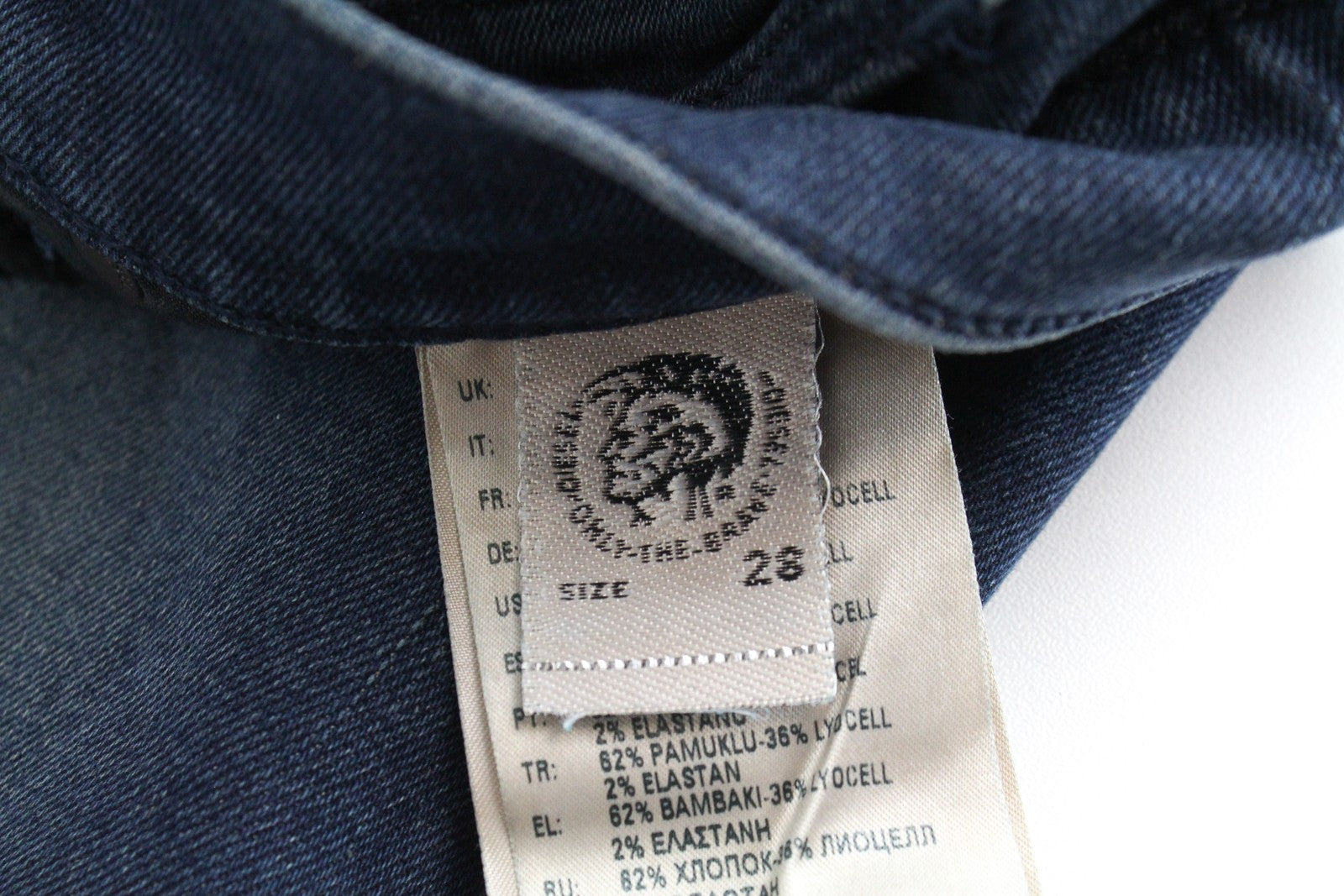 DIESEL D-Vider 084AU Men's Jeans W28/L30 Carrot Fit Stretch Blue Wash