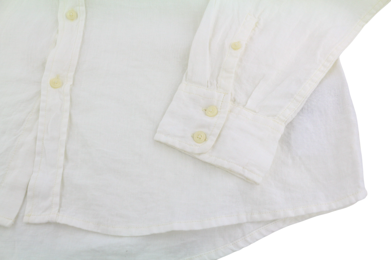 DIESEL S-East-Long-Lin Mens Shirt XL Western Linen Buttoned Spread Neck RRP€175