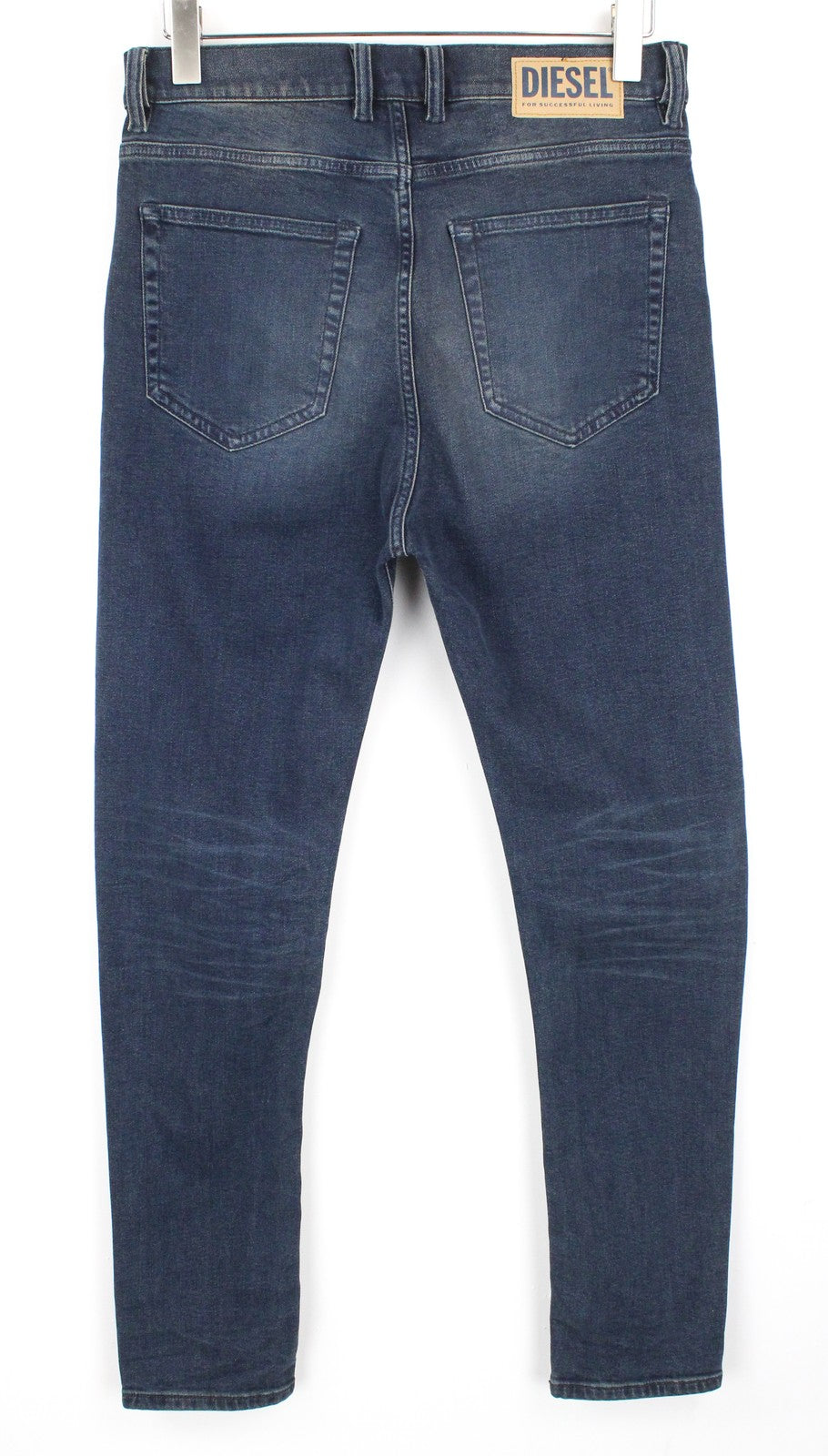 DIESEL D-Vider 084AU Men's Jeans W28/L32 Carrot Fit Stretch Blue Button