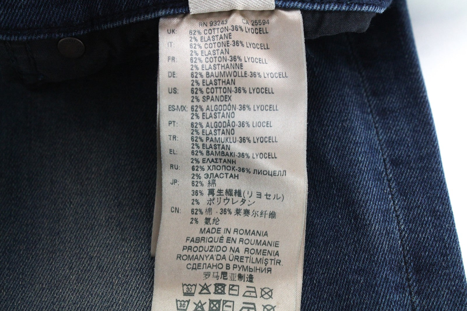 DIESEL D-Vider 084AU Men's Jeans W29/L32 Carrot Fit Stretch Blue Button