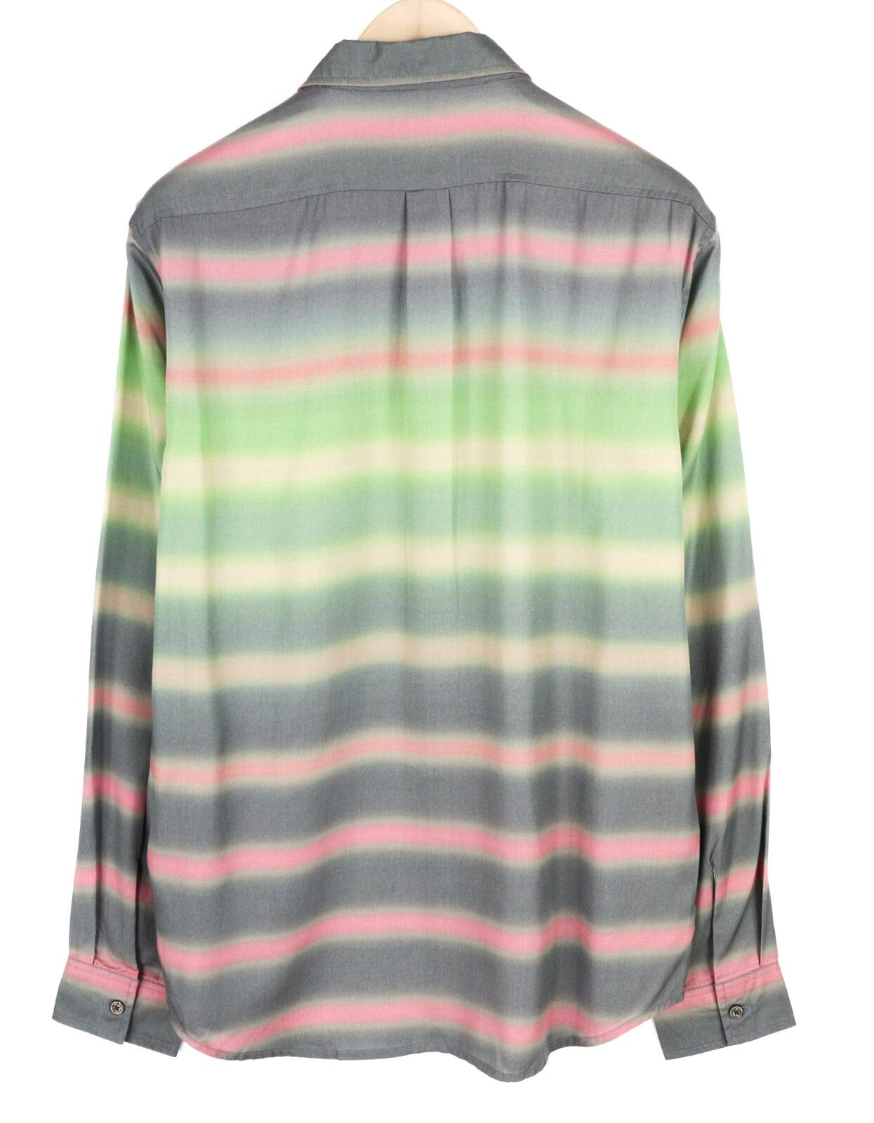 DIESEL S-Tucker-Stripe Mens Shirt L  Patterned Buttoned Spread Neck RRP€150