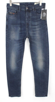 DIESEL D-Vider 084AU Men's Jeans W29/L32 Carrot Fit Stretch Blue Washed